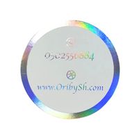 Cartes de visite holographiques rondes personnalisées, format et forme sur mesure, impression recto-verso, prix bas, pour petites entreprises