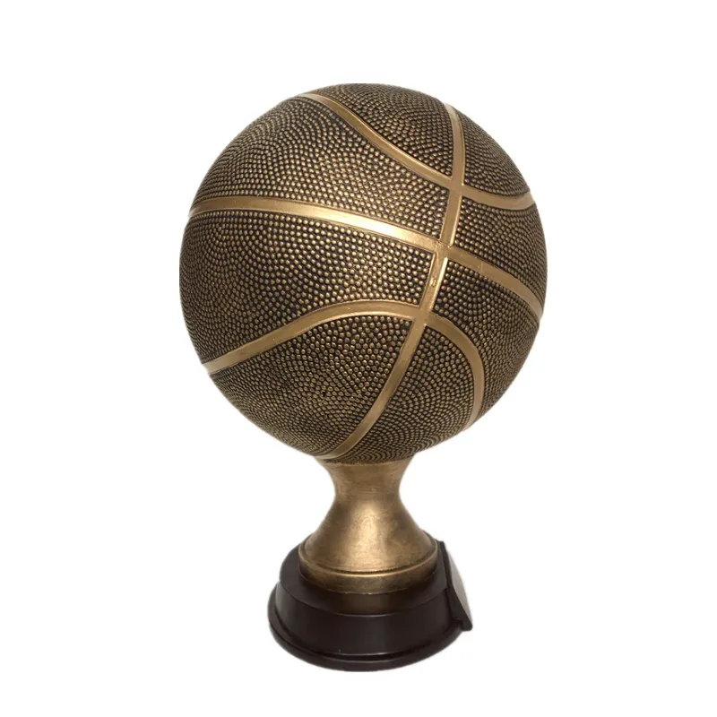 Kunstmatige Basketbal Model Sculptuur Hars Basketbal League Awards Trofee 30Cm