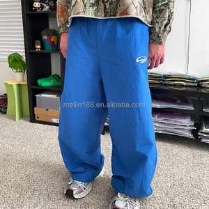 Custom Nylon Pants Lightweight Casual Wear High Quality Waterproof <b>Track</b> <b>Trousers</b> Embroidery Nylon <b>Track</b> Pants - Product Image 3