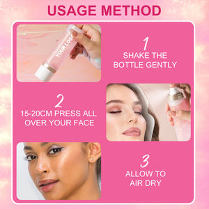 Spray Fijador de <span class=keywords><strong>Maquillaje</strong></span> Vegano 2026, Resistente al Agua, Control de Grasa, Acabado Luminoso, 100 ml, Larga Duración, Marca Blanca, Color Rosa - Product Image 5