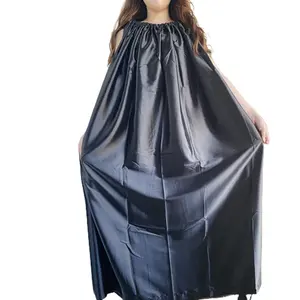 Handmade Vsteam Gowns Dress Black Steaming V Steam Robe Custom Wholesale Private Label Yoni Steam Cloak Vaginal Yoni Gown