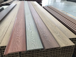 Painel de Parede Externo em Composto de Madeira Plástica WPC Resistente ao Fogo, Impermeável, Resistente a Impactos e de Fácil Instalação para Revestimento de Paredes Externas - Product Image 2