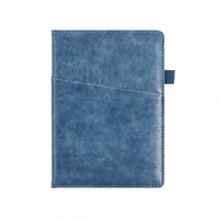 Carnet en cuir professionnel, bloc-notes de réunion de bureau personnalisable avec logo imprimé, agenda simple épaissi, carnet A5 à couverture rigide