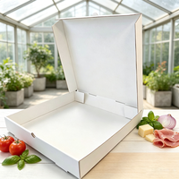 Boîtes à pizza écologiques de qualité alimentaire, personnalisées avec logo en relief, fournisseur direct d'usine SP3421, résistantes à la graisse, en kraft.