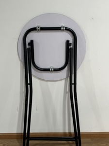 Modèle <span class=keywords><strong>d</strong></span>'échantillon Dessus de table intérieur en Mdf et table pliante en plastique utilisée pour le bistrot et le bar - Product Image 4