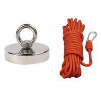 Aimant de pêche rond n52 en néodyme pour pêche à l'aimant, magnet puissant, 600kg