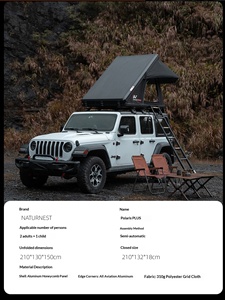 Tente <span class=keywords><strong>de</strong></span> toit automatique pour SUV avec structure en aluminium et tissu Oxford 310g, pour le <span class=keywords><strong>camping</strong></span> toute saison - Product Image 5