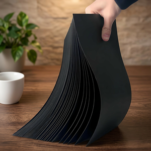 Coated Single Side for <b>Photo</b> <b>Frame</b> Candle Recycled Materials High Quality 180gsm-300gsm Stiffness <b>Black</b> Cardboard Sheets - Product Image 1