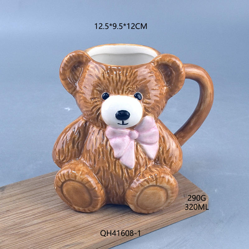 Tasse ours en peluche en céramique
