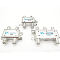 Connecteur CATV F, répartiteur coaxial 2/3/4 voies, répartiteur 3 voies pour télécommunications, marque Hondao, garantie 1 an