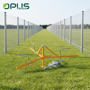 เครื่องหมุนลวดเหล็กปรับระดับได้สำหรับรั้วไฟฟ้า |   เหล็กคาร์บอนแบบโมดูลาร์เคลือบผงกันน้ำสำหรับมุม/ค้ำยันในฟาร์ม - Product Image 1