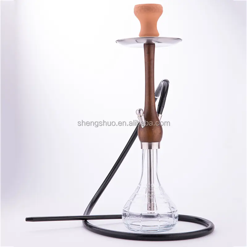 Bán buôn nóng bán gỗ Shisha hookah với trường hợp da