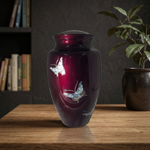 Brass Cremation Urn with Keepsake & Candle Holder Elegant and Secure Urn for Funeral Memorial - Indian Home Crafts - Product Image 3