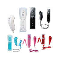 Manettes de jeu sans fil 2 en 1 pour Wii U Gamepad avec Motion Plus Manette Mando Nunchuk pour télécommande Wii