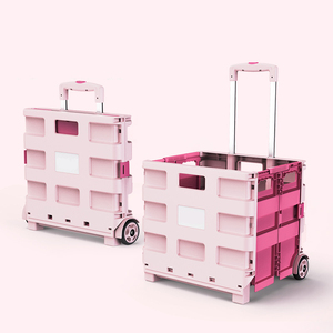 Meilleure vente caisse de rangement épicerie portable 2-en-1 pliable pliable écologique en plastique pliant panier - Product Image 2