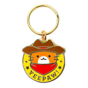 Fantástico diseño llaveros fabricante dibujos animados vaquero gatos mujer independiente puedo hacerlo Diseño conjunto personalizado esmalte llaveros - Product Image 4