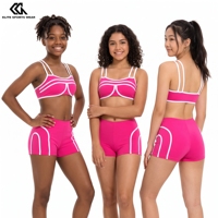 Tenue de danse personnalisée par sublimation pour équipe, vêtements de studio de danse respirants haute performance