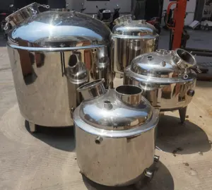 ステンレス鋼200Lリットルステンレス鋼タンクボイラー缶アルコール蒸留器継手蒸留器タンク