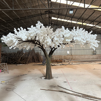 Arbre artificiel de mariage KH Restaurant, cerisier blanc Sakura sur mesure avec différentes options de style