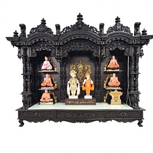 Large Teak Wooden Temple Manufacturer in India Customized Big SIze Handmade Berma TeaK Wood <b>Mandir</b> For Puja Room Temples Home - Product Image 3