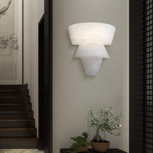ฮุ่ยจู ไลท์ติ้งโคมไฟติดผนังหินอ่อน LED 220V สไตล์วินเทจฝรั่งเศสห้องนอนห้องนั่งเล่น - Product Image 2