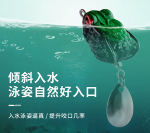 ชุดเหยื่อตกปลาแบบนิ่ม ABS 10/15 ชิ้น แบบลอยน้ำ รูปทรง<span class=keywords><strong>กบ</strong></span> พร้อมตะขอเบ็ด  แบบไบโอนิคขนาดเล็ก สำหรับ<span class=keywords><strong>ตก</strong></span><span class=keywords><strong>ปลา</strong></span>ชะโด - Product Image 2