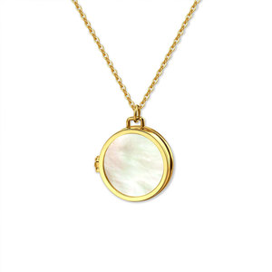 Collar con colgante de medallón personalizado al por mayor de acero inoxidable 316L chapado en oro de 14k y 18k con diseño de moneda y foto para mujeres y hombres - Product Image 5