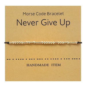 กำไลข้อมือลูกปัดสีทองงานทำมือสุดฮอตสำหรับ2023กำไลข้อมือคู่รัก - Product Image 3