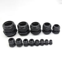 ML 3/4" NPT Nylon PA66 IP68 Étanche Réglable Raccord de Câblage à Soulagement de Tension Noir Connecteur de Glande de Câblage Basse Tension -40°C