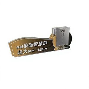 Custom PVC Waterproof Space-Saving Counter Promo Cards Display Tags Portable Promotional Desk Eco-Friendly Retail Event - Product Image 1