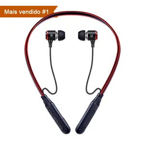 Earbuds sem fio com microfone Headset Drivers estéreo no ouvido EarBuds Workout Neckband Headphones Draadloze oordopjes