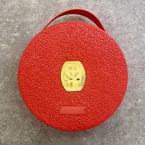 Nhà Sản Xuất Hộp Thiếc Sẵn Sàng Vận Chuyển Hộp Thiếc Kim Loại Tròn Có Nắp Dập Nổi Hộp Quà Tặng Phù Hợp Với Túi Giấy Và Bộ Neto - Product Image 2