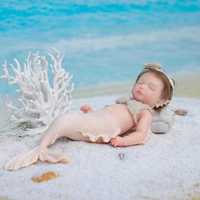 Poupée Reborn sirène en silicone solide, 12 pouces, cheveux courts, réaliste, jouet pour bébé fille, cadeau d'anniversaire pour enfants, poupée à câliner