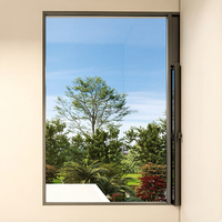 Ventanas Panorámicas Grandes de Vidrio con Marco de Aleación de Aluminio, Doble Acristalamiento, Aislamiento Térmico Low-E, Insonorizadas, Marco Delgado, Energy Star