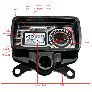Mejor precio odómetro digital de motocicleta tacómetro para Honda TMX CG 125 Skygo Rusi Macho <span class=keywords><strong>TC</strong></span> 125 <span class=keywords><strong>150</strong></span> - Product Image 2