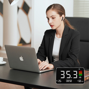 Độ chính xác cao Decibel mét với hygrothermograph xách tay tiếng ồn Detector dB âm thanh mức mét cho các lớp học, nhà, nhà máy - Product Image 3