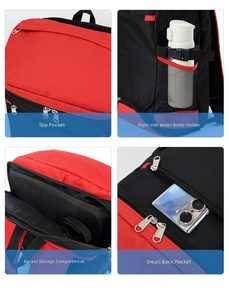 Laptop Tennis Racket Pickle Ball Badminton Casual Sports <b>Backpacks</b> <b>Waterproof</b> Bag with Shoes Pocket - Product Image 5