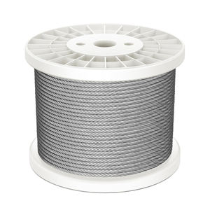 <span class=keywords><strong>Cable</strong></span> <span class=keywords><strong>de</strong></span> <span class=keywords><strong>acero</strong></span> inoxidable 304 <span class=keywords><strong>de</strong></span> 350 pies y 1/4 <span class=keywords><strong>de</strong></span> pulgada, resistente, con 6x37 hilos, tipo <span class=keywords><strong>cable</strong></span> aeronáutico, <span class=keywords><strong>para</strong></span> tendederos y barandillas <span class=keywords><strong>de</strong></span> bricolaje - Product Image 2