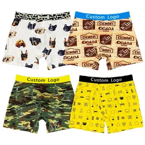 Pack of 6 Men Boxer Briefs 100% Cotton Elastic Band Quality Slips Underwear