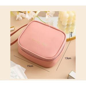 OEM <b>Small</b> Pu <b>Leather</b> Corduroy Makeup <b>Bag</b> Portable Sanitary Napkin - Product Image 4