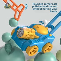 Chariot à pousser en plastique avec fonction de soufflage automatique de bulles, jouet pour enfants pour une utilisation en plein air en été