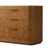 Commode en bois de luxe moderne à 6 tiroirs, large, en bois de palissandre, pour chambre à coucher et salon