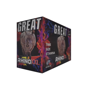 Factory Rhino 69 pastillas medicinales Píldoras de mejora Cápsulas Botella Tarjeta de papel Caja de exhibición Embalaje - Product Image 1