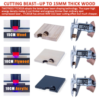 Grabador Láser Twotrees TTC 3018, Impresora CNC de Escritorio 3D, Máquinas de Grabado Láser para Joyería, Piedra y Metal