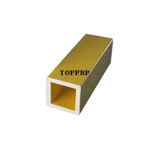 โปรไฟล์พลาสติกไฟเบอร์กลาส GRP แบบพัลทรูชั่น ท่อสี่เหลี่ยม FRP - Product Image 1