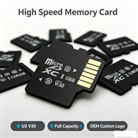 Tarjeta de memoria de alta velocidad Clase 10 U3, 16GB, 32GB, 64GB, 128GB, 256GB, tarjeta TF resistente al agua y a prueba de golpes para cámara de seguridad de teléfono móvil