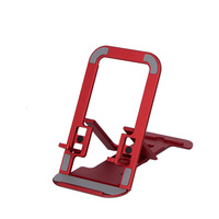 Support de téléphone en métal de style carte simple support d'alliage de bureau réglable paresseux pour la diffusion en direct universelle pour le tableau de bord de tablette