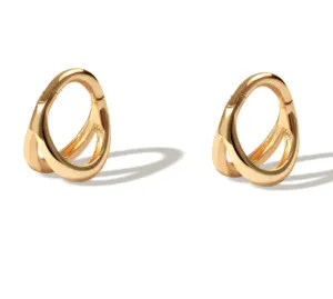 Milskye gioielli di alta moda per le donne il più recente 2024 placcato in oro 18k kiwi gabbia clicker hoop orecchini