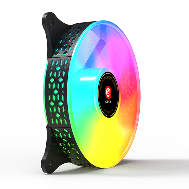 Ventilador Rgb High Quality 120mm Cooling Fans Rgb Color AUTO Changing LED Pc Fan Bearing Magnetic for Pc