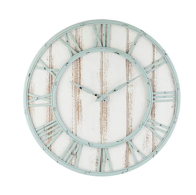 Zhongpin Relógio de parede com rodas de luxo grande estilo europeu árabe 3D de madeira e resina islâmica